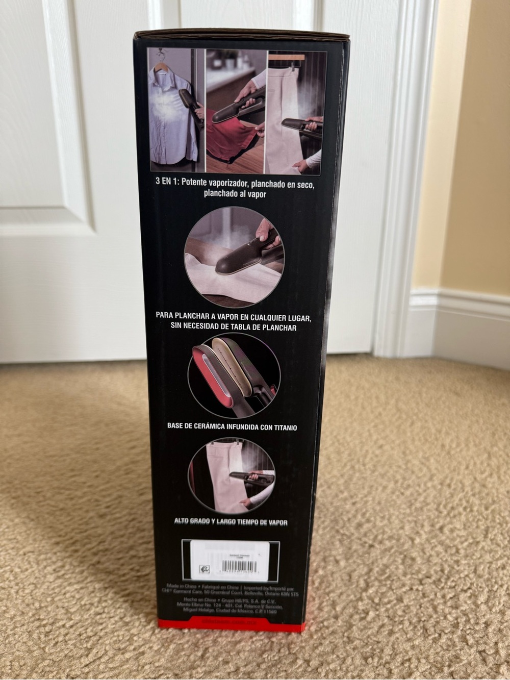 NWT SteamPress 3-in-1 Handheld Garment Steamer & Iron - Picture 5 of 8